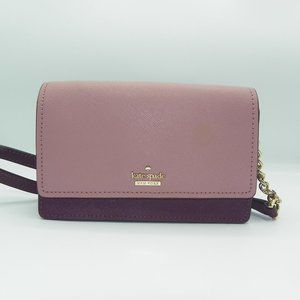 KATE SPADE MAROON AND DK PINK CROSSBODY NWT'S